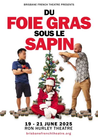 Du foie gras sous le sapin poster
